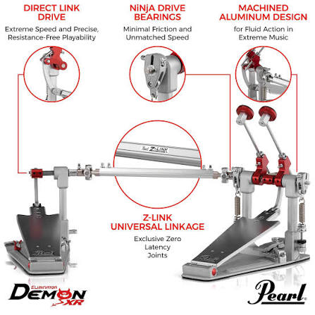 PEARL PEDAL DUPLO P 3502D