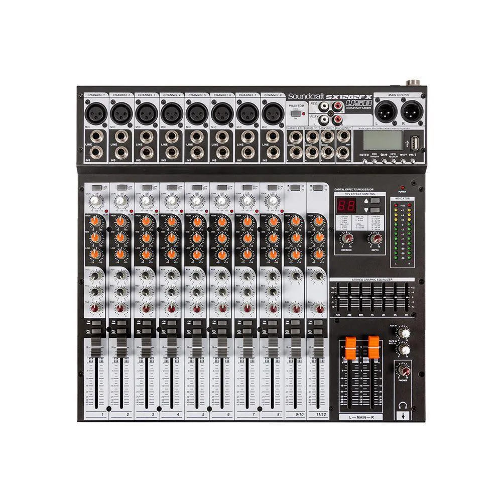 SOUNDCRAFT MESA DE SOM SX 1202FX